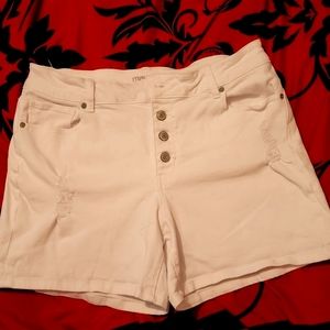 Maurices high rise button up shorts